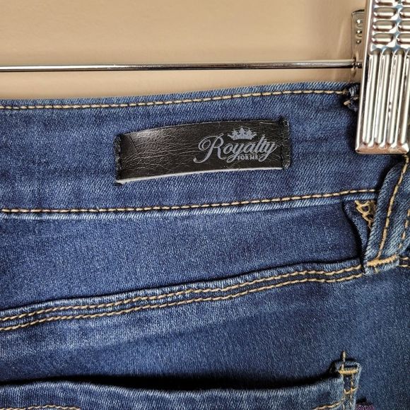 Royalty For Me Slim Fit Skinny Dark Wash Jeans - Picture 4 of 7